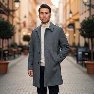 Shefford‎ by Anderson Little Tweed Blazer Men's Size 42 Regular Herringbone Vtg